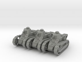 1/160 Renault FT tank x3 in Gray PA12