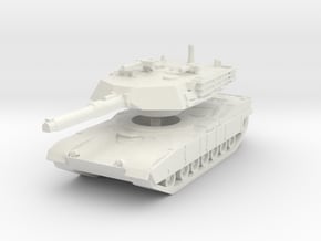 M1A1 Abrams Tank 1/120 in White Natural Versatile Plastic