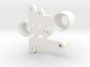 Reborn91, BELLCRANK PARTS in White Processed Versatile Plastic