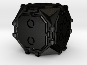 Octogrammic D6 Morphic in Matte Black Steel