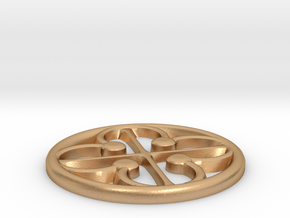 Quatrefoil Pommel Marker in Natural Bronze: 2 / 41.5