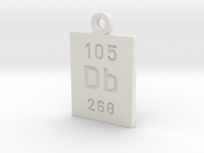 Db Periodic Pendant in White Premium Versatile Plastic