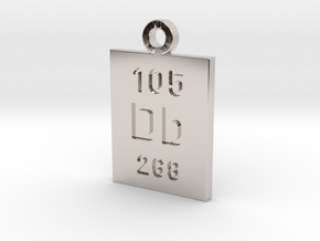 Db Periodic Pendant in Platinum