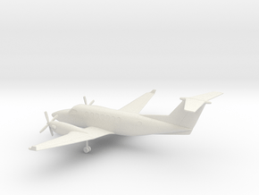 Beechcraft Super King Air 350 in White Natural Versatile Plastic: 1:100