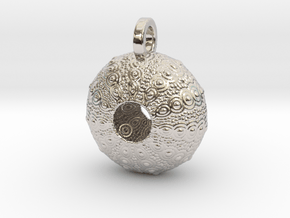 Sea Urchin Pendant in Platinum