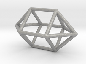 0758 J15 Elongated Square Dipyramid (a=1cm) #1 in Aluminum