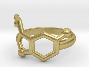 Serotonin Molecule Ring Minimal in Natural Brass: 3.5 / 45.25