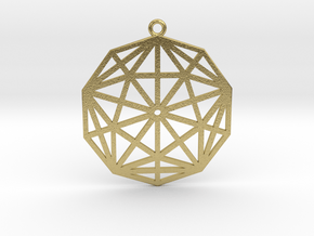 2D Rhombic Triacontahedron in Natural Brass