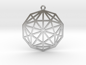 2D Rhombic Triacontahedron in Natural Silver