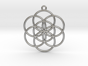 Seed of Life in Natural Silver