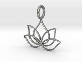 Lotus (K)  in Natural Silver