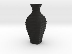 Vase-19 in Black Premium Versatile Plastic