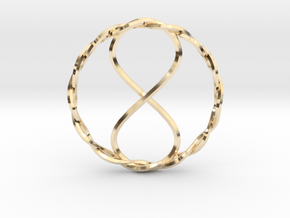 Infinity Pendant in 14K Yellow Gold