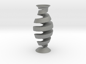 Spiral Vase in Gray PA12