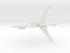 Eldar Craftworld - Concept Ship 3 in White Natural Versatile Plastic