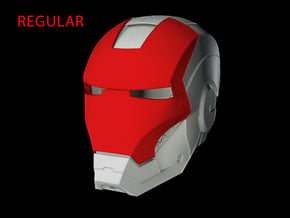 Iron Man Helmet Face Shield (Regular) Part 2 of 3 in White Natural Versatile Plastic