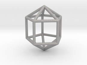 0761 J16 Elongated Pentagonal Dipyramid (a=1cm) #1 in Aluminum