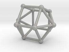 0762 J16 Elongated Pentagonal Dipyramid (a=1cm) #2 in Aluminum