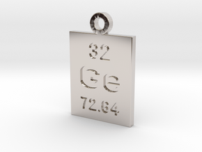 Ge Periodic Pendant in Platinum