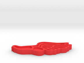 Track & Field Keychain (2019) in Red Processed Versatile Plastic