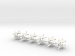 1/350 HAL Tejas Fighter Jet (x12) in White Natural Versatile Plastic