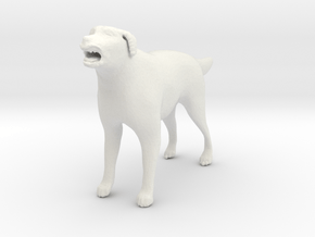 Printle Animal Dog 03 - 1/32 in White Natural Versatile Plastic