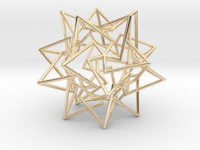 Star Dodecahedron in 14K Yellow Gold