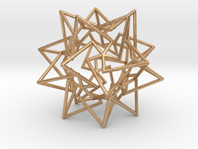 Star Dodecahedron in Natural Bronze