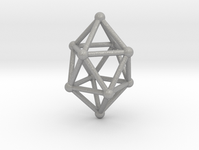 0765 J17 Gyroelongated Square Dipyramid (a=1cm) #2 in Aluminum