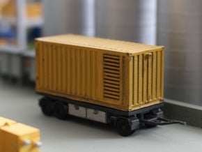 N 20ft Container Trailer 2 in Smooth Fine Detail Plastic
