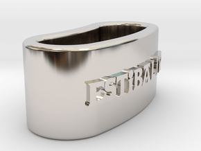 ESTIBALITZ 3D Napkin Ring with daisy in Platinum