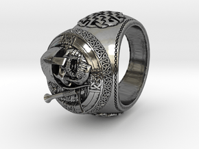 Celtic Grave Signet Ring in Antique Silver