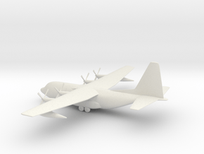 Lockheed C-130 Hercules in White Natural Versatile Plastic: 1:160 - N