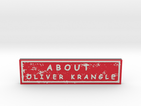 About Oliver Krangle in Natural Full Color Sandstone