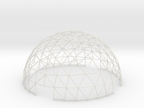 Geodesic Hemisphere, 8-frequency in White Natural Versatile Plastic