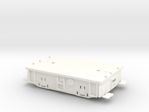 O scale 23 Ton Box Cab Standard Gauge Frame in White Processed Versatile Plastic