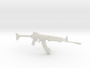 1:6 Miniature RK62 Assault Rifle in White Natural Versatile Plastic