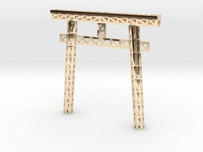 Truss Torii Gate in 14K Yellow Gold