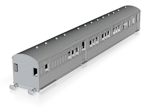 o-148fs-secr-continental-brake-first-coach in Tan Fine Detail Plastic