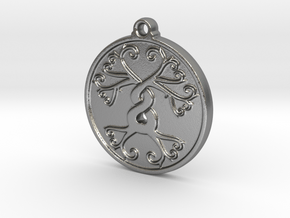 Tree Pendant in Natural Silver