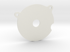 Spur Gear Large Cover Plate in White Natural Versatile Plastic