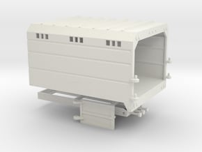 1/50th Chipper Truck Straight Dump Box Body in White Natural Versatile Plastic