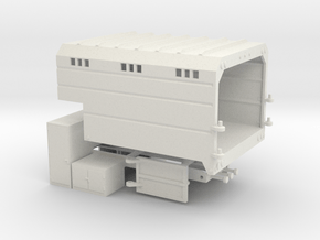 1/50th Chipper Truck L Toolbox Dump Box  in White Natural Versatile Plastic