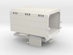 1/64th Chipper Truck Straight Dump Box Body in White Natural Versatile Plastic