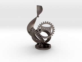 LETU Swag Statue - LETU 3D Printing in Polished Bronzed-Silver Steel