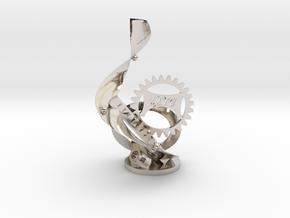 LETU Swag Statue - LETU 3D Printing in Rhodium Plated Brass