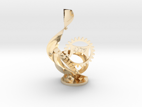 LETU Swag Statue - LETU 3D Printing in 14k Gold Plated Brass