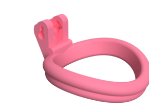 New Fun Custom Ring - NFR-N1LOY5-19 in Pink Processed Versatile Plastic