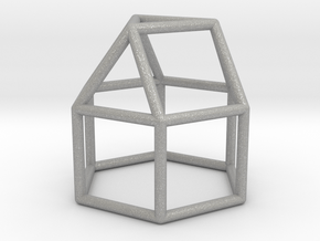 0767 J18 Elongated Triangular Cupola E (a=1cm) #1 in Aluminum
