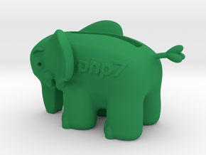Elephant pigbank in Green Processed Versatile Plastic